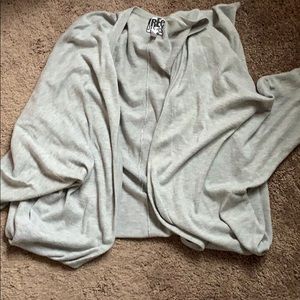 Long grey cardigan